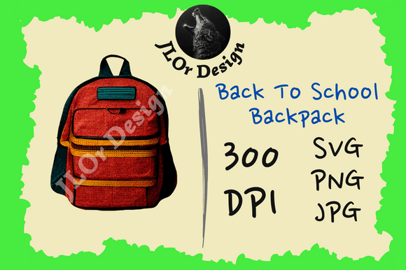 Red Backpack – Back to School: A Versatile Design Asset for Every Workflow